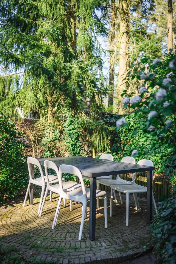 Luxe Vakantiehuis In Het Bos Met Jacuzzi En Sauna Люнтерен Экстерьер фото